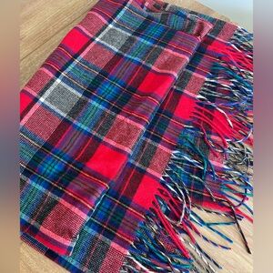 Vintage Pendleton Wool Plaid Blanket Shawl